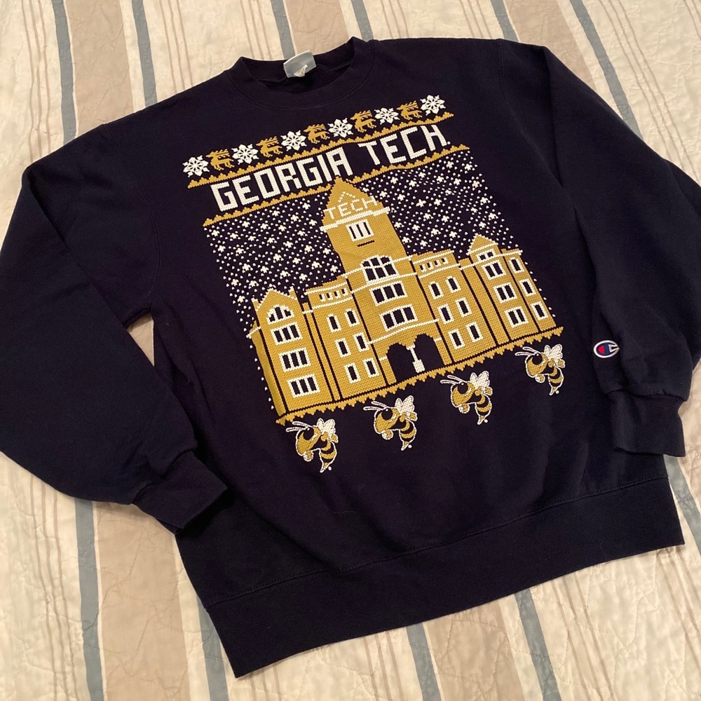 Georgia Tech Ugly Sweater Holiday Sweatshirt